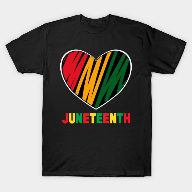 Juneteenth Flag Proud African American T-Shirt by FabulousDesigns